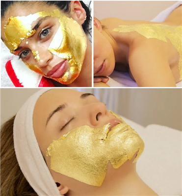 Blattgoldpapier, es ist ein gutes Produkt zur Hautpflege, für luxuriöse Dekor...